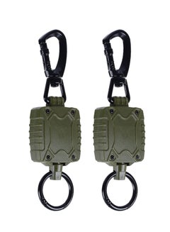 Heavy Duty Metal Retractable Carabiner Keychain Belt Badge Reels