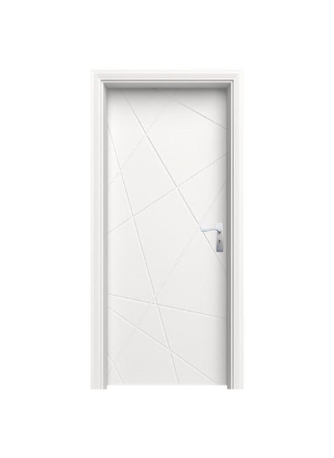 High Quality Easy Installation Attractive Design MDF Door Leaf and Frame White OPL-132-8