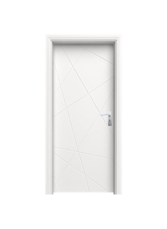 Generic - High Quality Easy Installation Attractive Design MDF Door Leaf and Frame White OPL-132-8 - Image 1