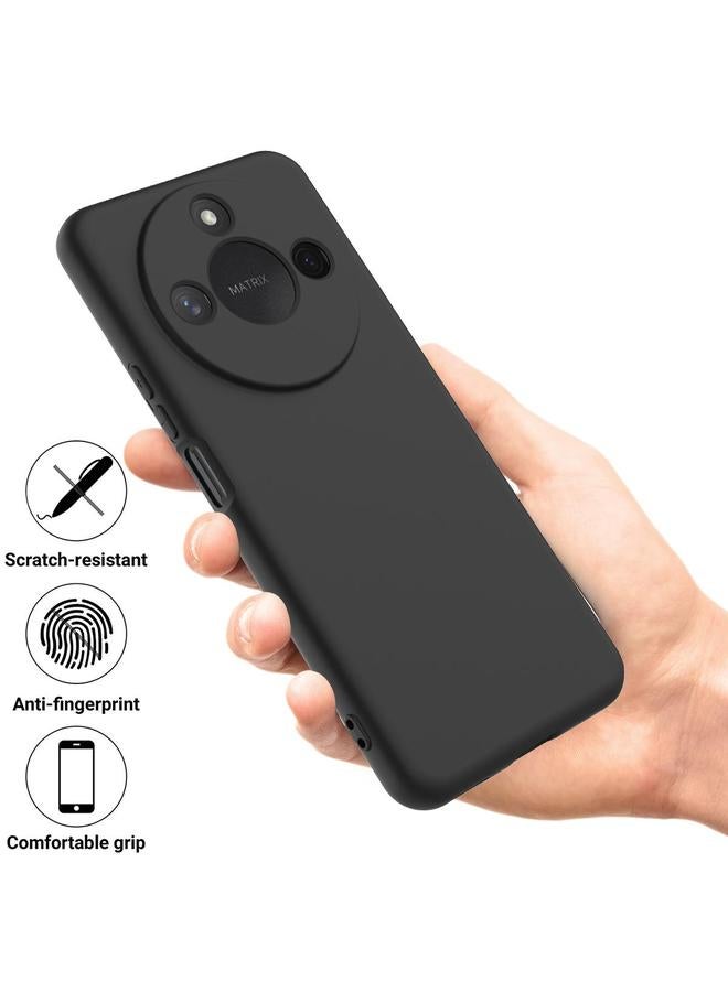 The Bros حافظة لهاتف Honor X9c Smart / X60 من السيليكون السائل المقاوم للصدمات بألوان نقية - Image 2