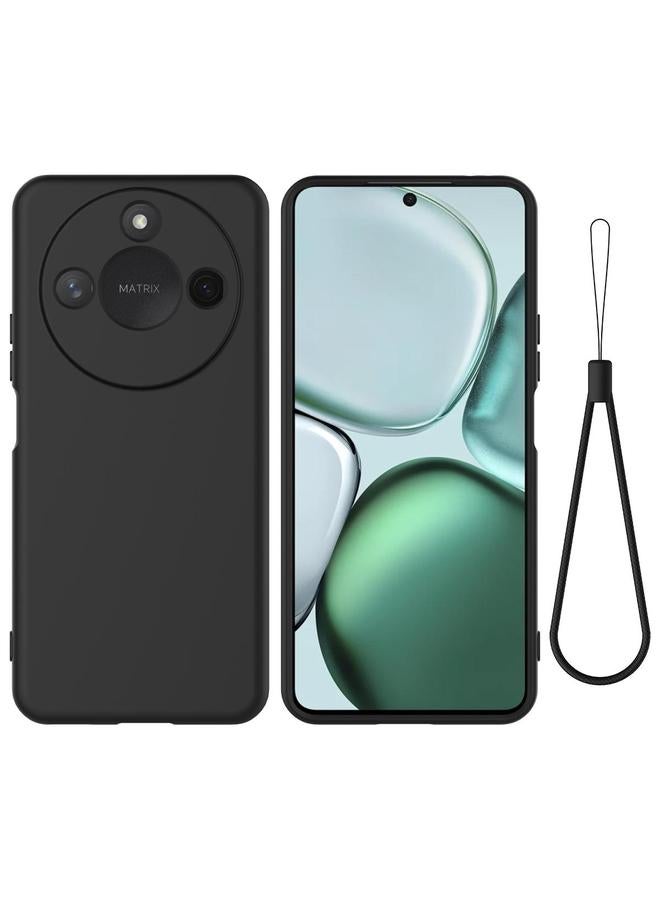 The Bros حافظة لهاتف Honor X9c Smart / X60 من السيليكون السائل المقاوم للصدمات بألوان نقية - Image 1