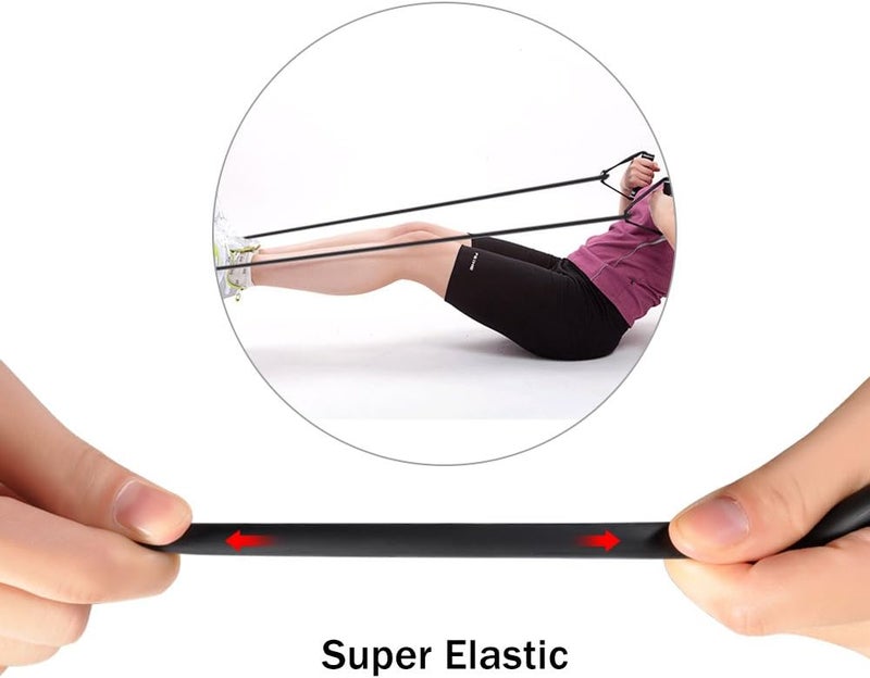 كلاراكو أنبوب مطاطي أسود من اللاتكس الطبيعي، مقاس 6 × 9 مم، مناسب لتمارين اللياقة البدنية والعضلات، مثالي للتمارين الرياضية الخارجية، مزود بجزء مطاطي قابل للتمدد سبع مرات، طوله 3 أمتار. - Image 2