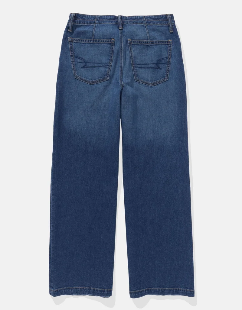 American Eagle  AE Strigid Low-Rise Ultra Wide-Leg Jean for Women | Best Price UAE