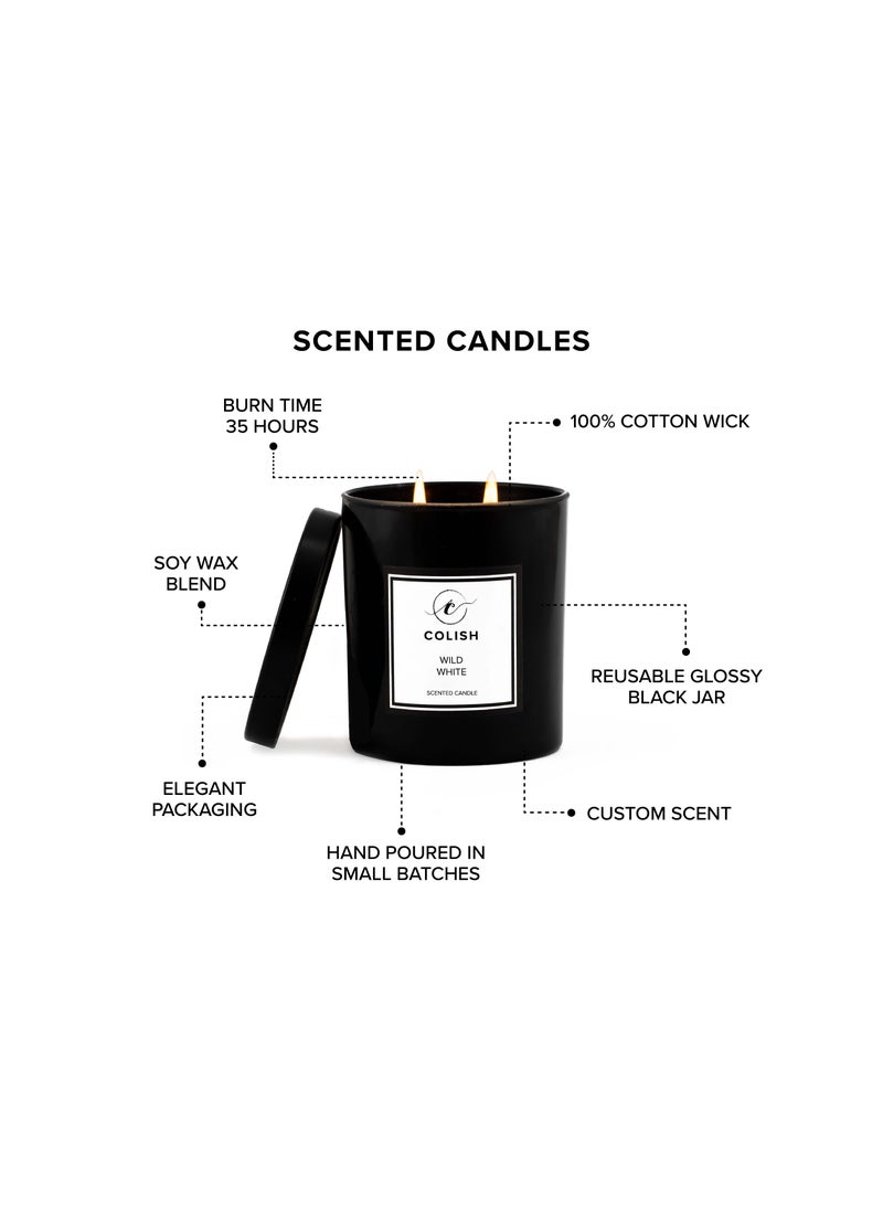 COLISH - Wild White Scented Candle 230gm - Image 1