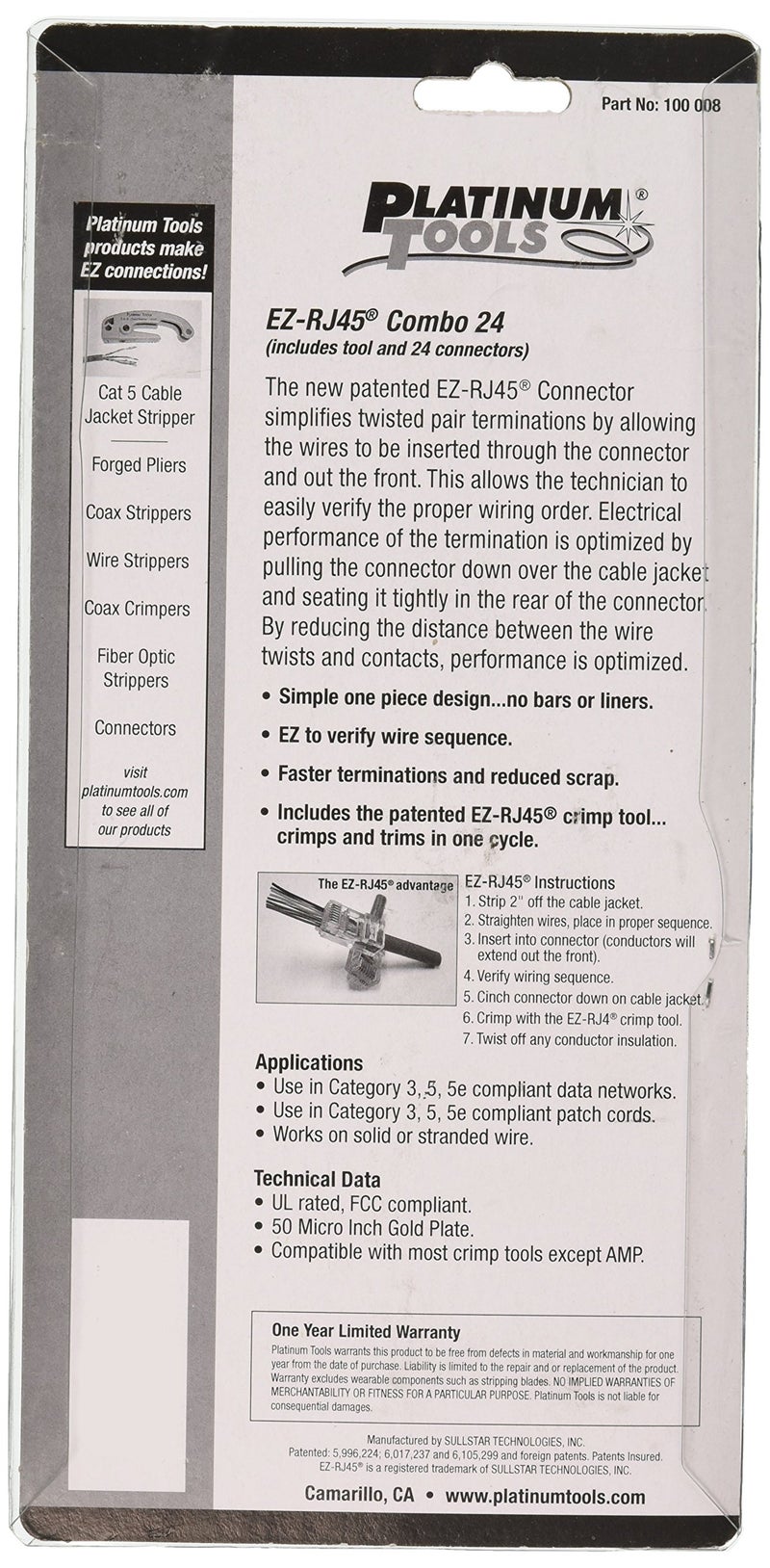 Platinum Tools 100008 EZ-RJ45 Combo - 24. Clamshell. silver - Image 2