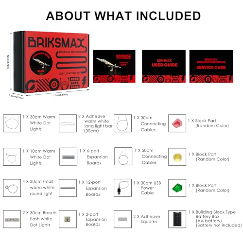 BRIKSMAX Lighting Kit for Concorde - Compatible with Lego 10318 - No Lego Set Included - Image 5