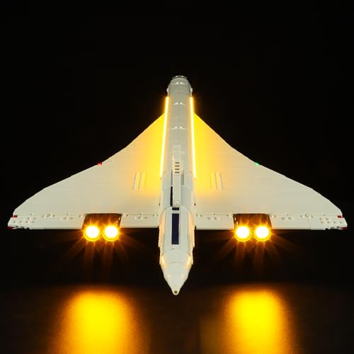 BRIKSMAX Lighting Kit for Concorde - Compatible with Lego 10318 - No Lego Set Included - Image 1