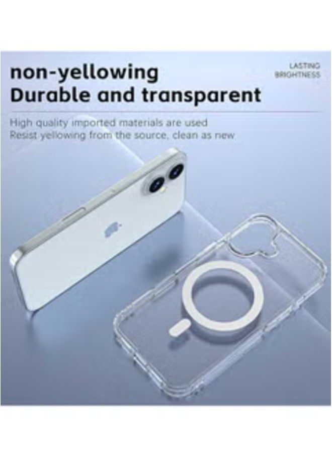 Raxoom iPhone 16 6.1 inch Ultra Slim Magnetic Case – Clear, Shockproof, Wireless Charging Compatible, Anti-Scratch Protection - Image 3