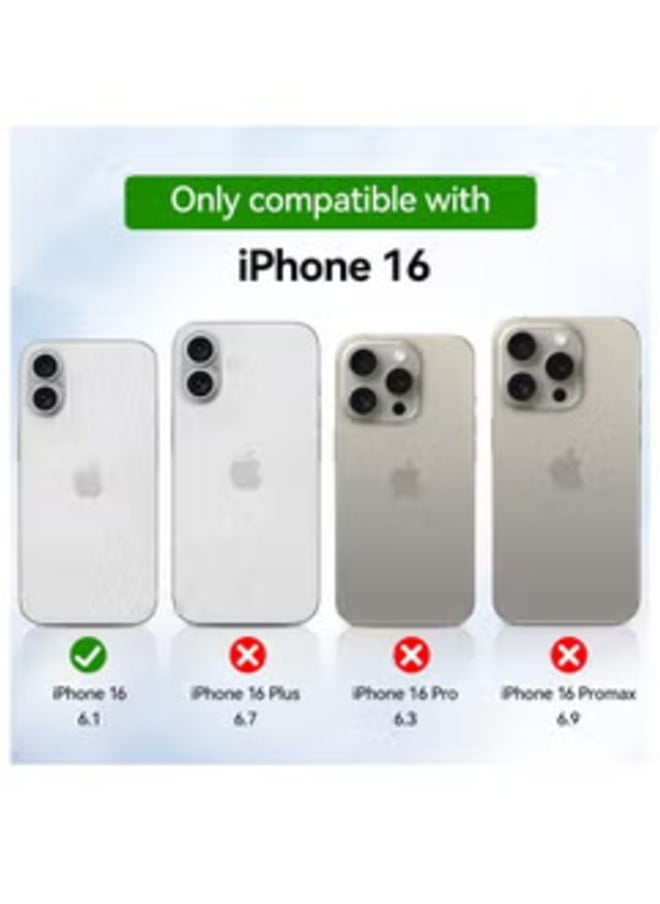 Raxoom iPhone 16 6.1 inch Ultra Slim Magnetic Case – Clear, Shockproof, Wireless Charging Compatible, Anti-Scratch Protection - Image 2