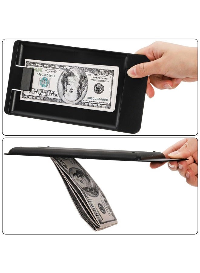 AVLA 20 Pack Check Holders, Black Plastic Tip Trays, Restaurant Check Presenters, Guest Receipt Holder Tray for Bars, Hotels, Dining, Catering Business, Cash, Credit Cards, Bills, Waitress Tip Tray - Image 3
