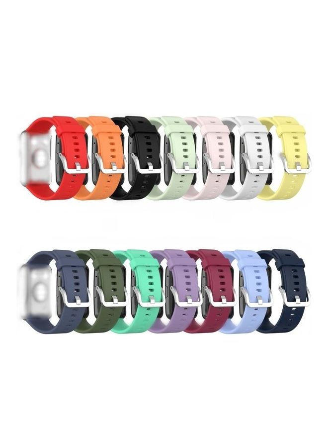 NIBEMINENT TIA-B09 Silicone Strap For Huawei Fit Smart Watch Blue  - Image 3