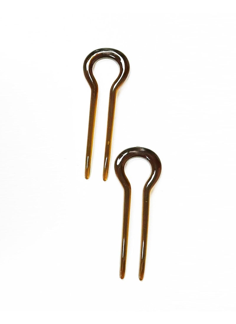 Good Hair Days - Good Hair Days Loop hairpin for Hair Craft Hair Beading Bridal Hair Pins Bridal Hair Accessories Special Occasion Hair Accessories Daily Hair Accessories Made in USA 2 Hairpins Shell 3 14 Long - Image 1