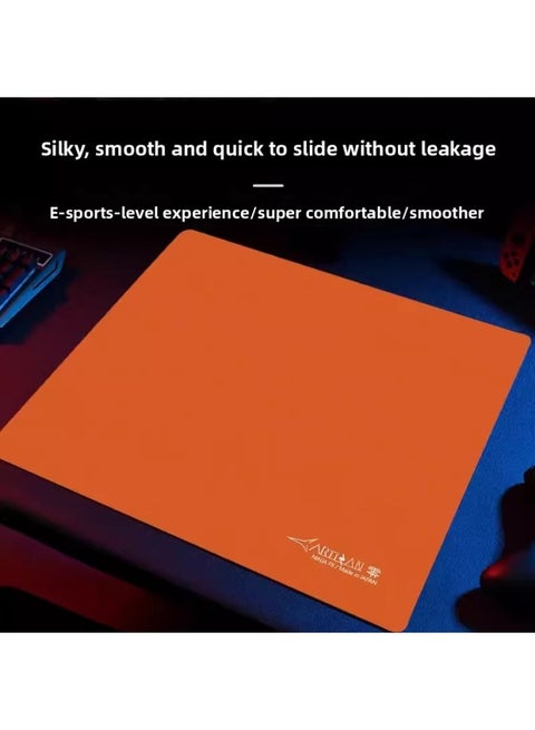 F Fine Face ISART Pad Sword Maker Mouse Pad Zero NFXps Control Desktop Electric Competition Table Swallow Super Large A Game-Color:5mm-285x320mm-no-Pattern:Zero-orange