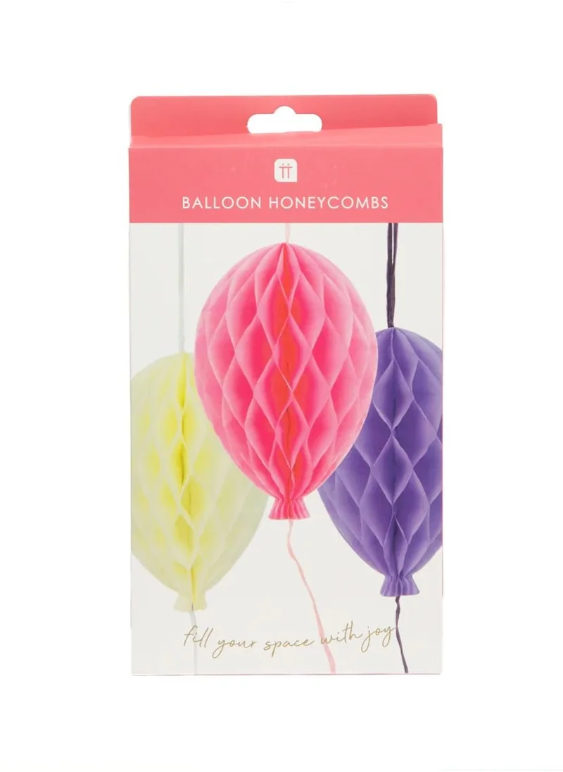 Talking Tables Pastel Paper Honeycomb Decorations