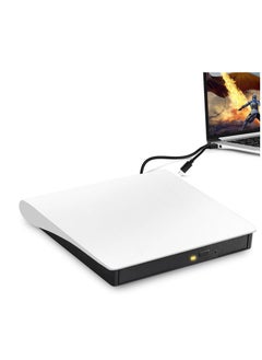 KASTWAVE External CD/DVD Drive for Laptop, USB 3.0 Type C Portable DVD Player for Laptop, Extended Cable Power Line DVD Player, CD Burner External Disk Drive Optical Compatible with Laptop Desktop PC  - Image 1