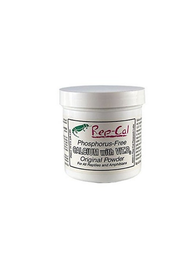 Rep-Cal Rep-Cal 52296 Phosphorous-Free Calcium Fine Powder Reptile/Amphibian Supplement with Vitamin D3, 5 oz 