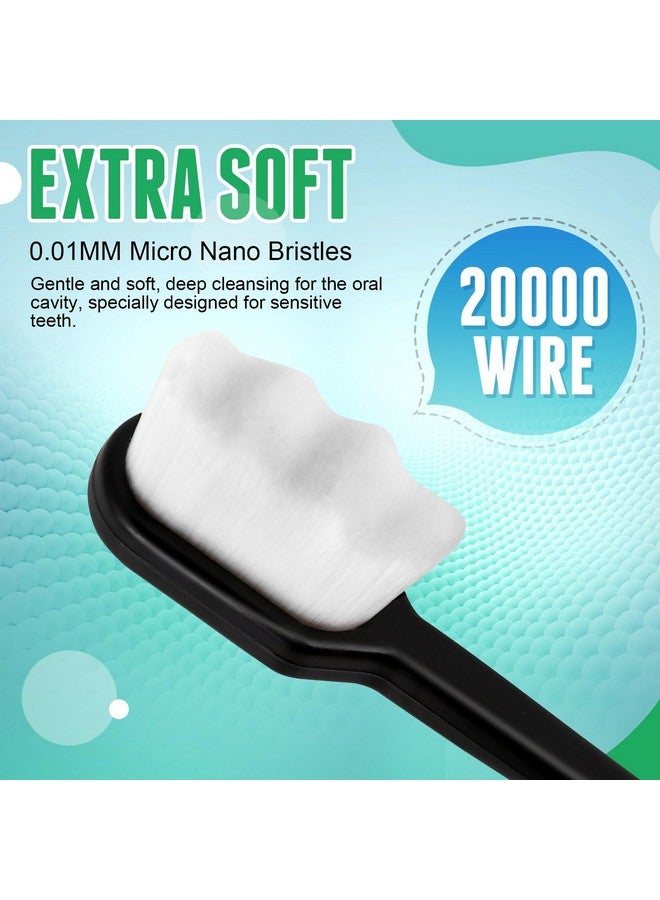 Navona 24 PCS Nano Toothbrush, Soft Bristle Toothbrush, Extra Soft Toothbrush for Sensitive Gum, Ultra Soft Toothbrush With 20000 Micro Bristle for Pregnant Women, Elderly, Gum Recession, Protect Fragile Gum - Image 3