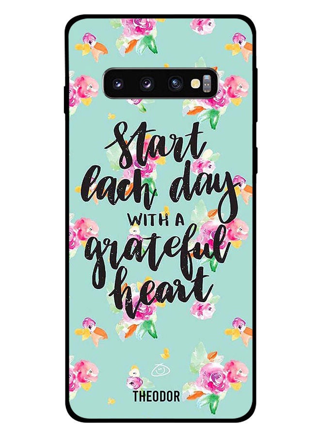 Theodor Protective Case Cover For Samsung Galaxy S10 Plus Grateful Heart - Image 1