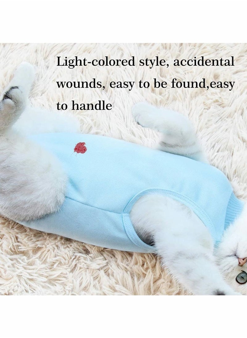 Cat Professional Recovery Suit for After Surgery Abdominal Wounds or Skin Diseases, Prevent Pets Licking Wounds, E-Collars and Cones Alternative, Pajama