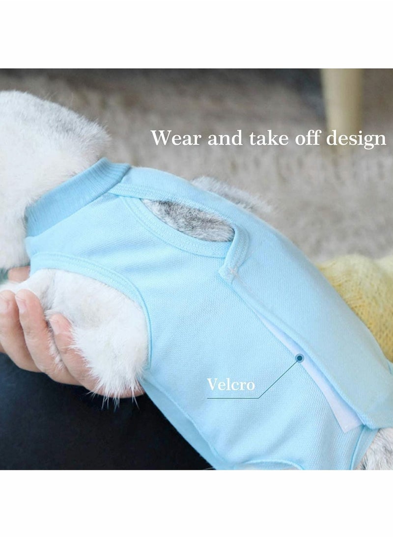 Cat Professional Recovery Suit for After Surgery Abdominal Wounds or Skin Diseases, Prevent Pets Licking Wounds, E-Collars and Cones Alternative, Pajama