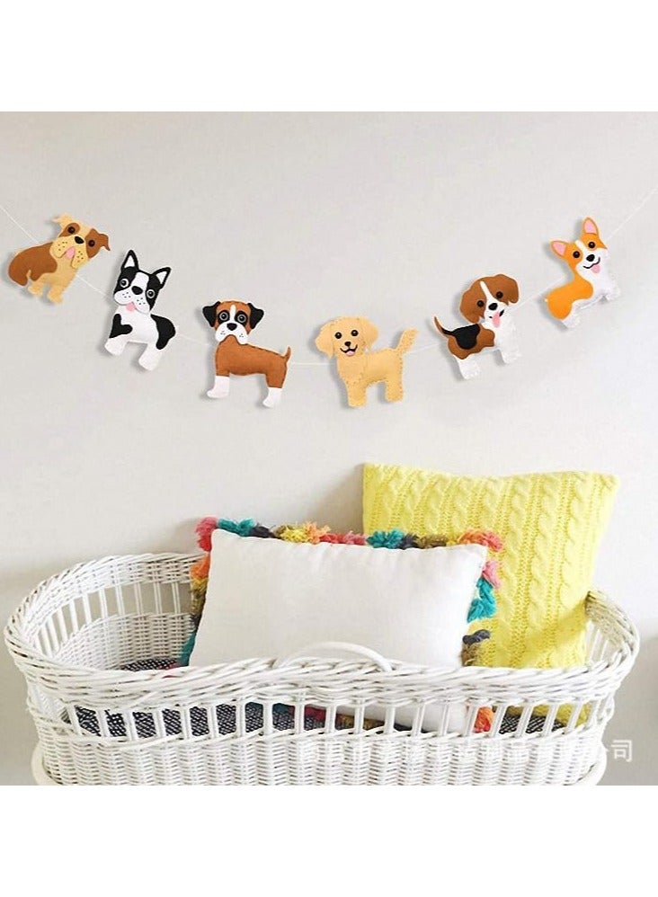 Kids Handmade Animal Sewing Kit - Puppy Doll Craft Kit DIY Sewing Set, Felt Plush Fun Stuffed Animal for Kids Ages 8-12, Suitable for Boys and Girls, Good for Beginners Educational Arts Crafts Sewing Creative Gift - Image 2