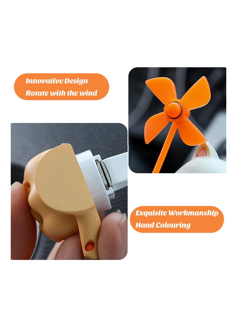 SOLARAE Car Ornaments, Cool Dog Car Dashboard Decorations Car Air Conditioner Vent Decorations Car Interior Accessories - Image 2