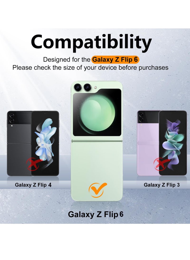 BORTONY Samsung Galaxy Z Flip 6 Clear Case Compatible with MagSafe Transparent Shockproof Protection Yellowing Resistant Magnetic Phone Case for Galaxy Z Flip 6 5G - Image 2