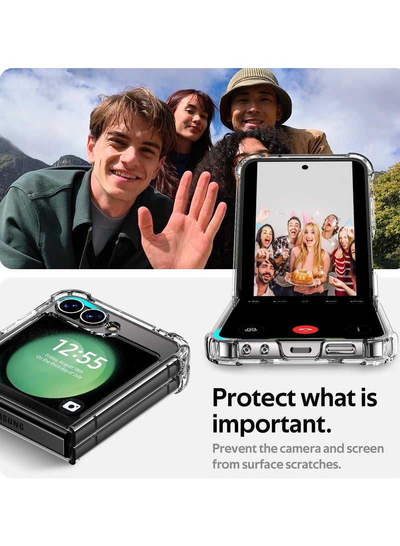 BORTONY Samsung Galaxy Z Flip 6 Clear Case Compatible with MagSafe Transparent Shockproof Protection Yellowing Resistant Magnetic Phone Case for Galaxy Z Flip 6 5G - Image 5