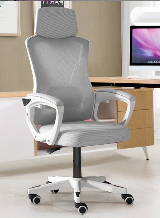 Ergonomic Office Chair, Headrest Desk Chair with Adjustable Lumbar Support, Home Office Swivel Task Chair with High Back and Armrest, Adjustable Height Gaming - Image 1