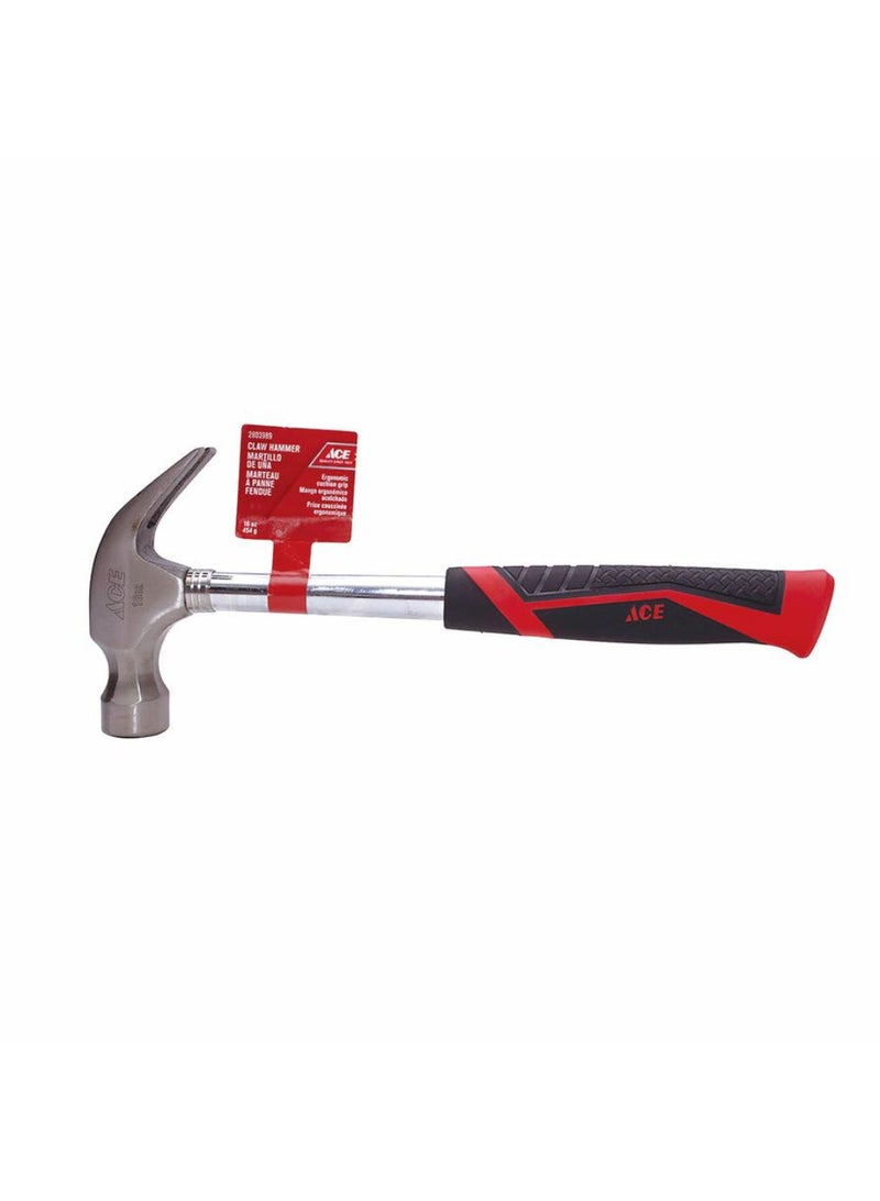 ACE Steel Claw Hammer WSteel Tubular Handle 4535g 