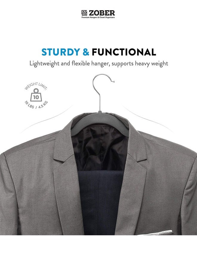 ZOBER Nonslip Velvet Hangers Shirt Hangers Ultrathin Space-Saving  - Image 5