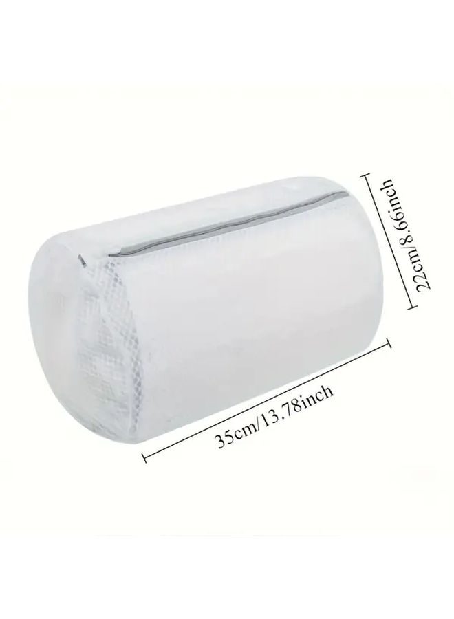 4Pcs Cylindrical Heavy Duty Shoe Washing Bags With Zipper Closure Tear Resistant Laundry Bag - Image 3