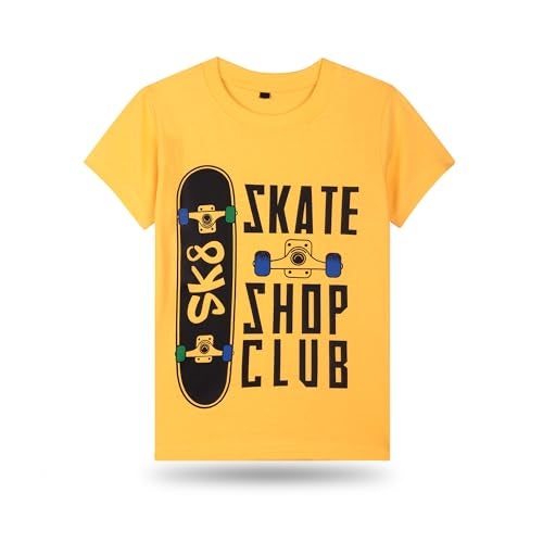 T2F Boy's Cotton Printed Regular Fit T-Shirt (Pack 0f 5) - Image 5