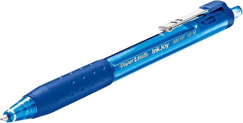 Paper Mate InkJoy 300RT Retractable Ballpoint Pens, Medium Point, Blue, 12-Count - Image 3
