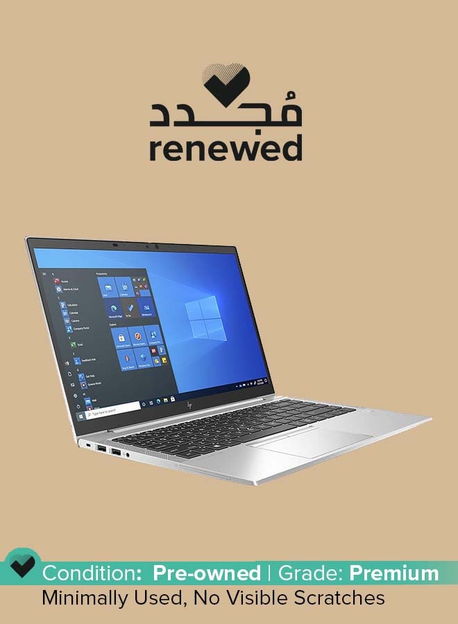 Renewed - Elitebook 840 G8 Laptop With 14-Inch FHD Display,Intel Core i7/Quad Core/11th Generation/16GB DDR4 RAM/512 GB SSD/Windows 10 Pro English Silver