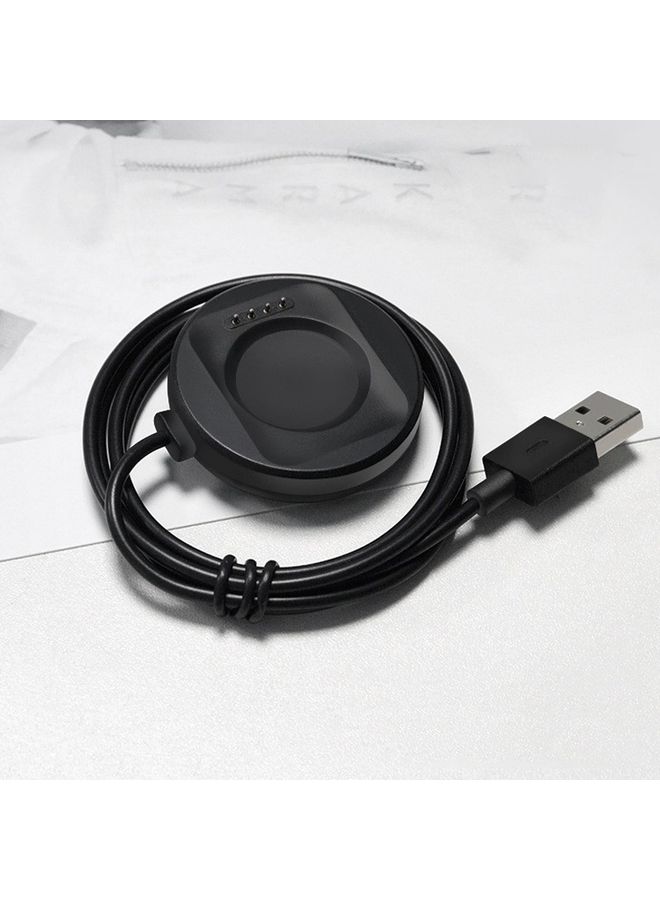 بيوينتي For OPPO Watch SE Watch USB Port Magnetic Charger Charging Cable(Black) - Image 1