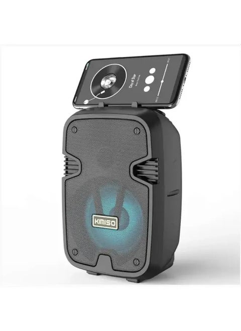 Portable Bluetooth Speaker, 4-inch, LED, Smartphone/Tablet/Laptop Compatible, 10m Range, SD Card, FM Radio, AUX, 3-4 Hours Battery Life