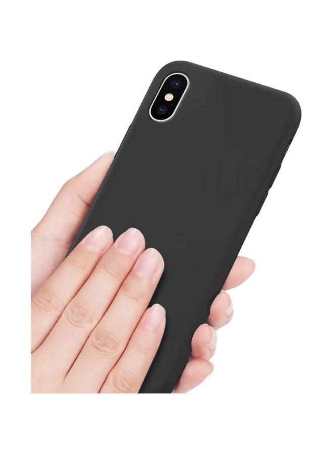 Keklle Liquid Silicone Phone Case For Iphone Xs, Upgraded Full Protection Liquid Silicone Cover, Skin-Like Feel, Shockproof, Ultra-Thin Soft Case, Black - Image 1