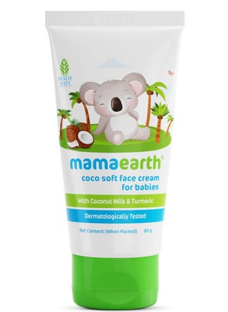 Coco Soft Face Cream With Coconut Milk & Turmeric For Babies, For All Skin Type- 60g - pzsku/Z5BB6BD01DA7EBDBDD2B4Z/45/1745484086/e390b6ba-3fc9-4f96-aa57-0d3e9fba3ce9