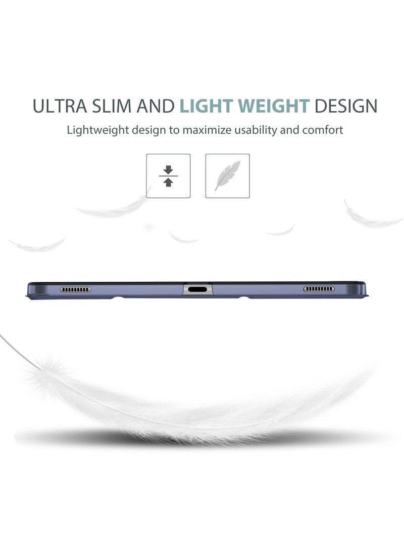Procases For Galaxy Tab S8 Plus 2022 Tab S7 Fe 2021 Tab S7 Plus 2020 12.4 Inch Case Protective Slim Case Folio Hard Back Smart Cover For 12.4 Inch Galaxy Tab S8 Plus S7 Fe S7 Plus Navy - Image 5