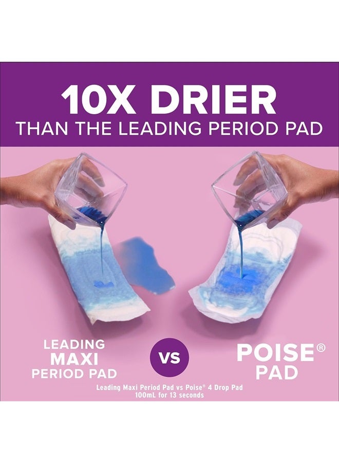 Poise Incontinence Pads & Postpartum Incontinence Pads, 3 Drop Light Absorbency, Regular Length, 30 Count (Pack of 4) , Packaging May Vary  - Image 4