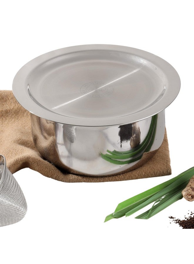 VINOD Vinod Platinum Triply Stainless Steel Tope with Stainless Steel Lid 5.8 litres Capacity (26 cm Diameter) - Silver (Induction and Gas Stove Friendly), 5 Years Warranty  - Image 1
