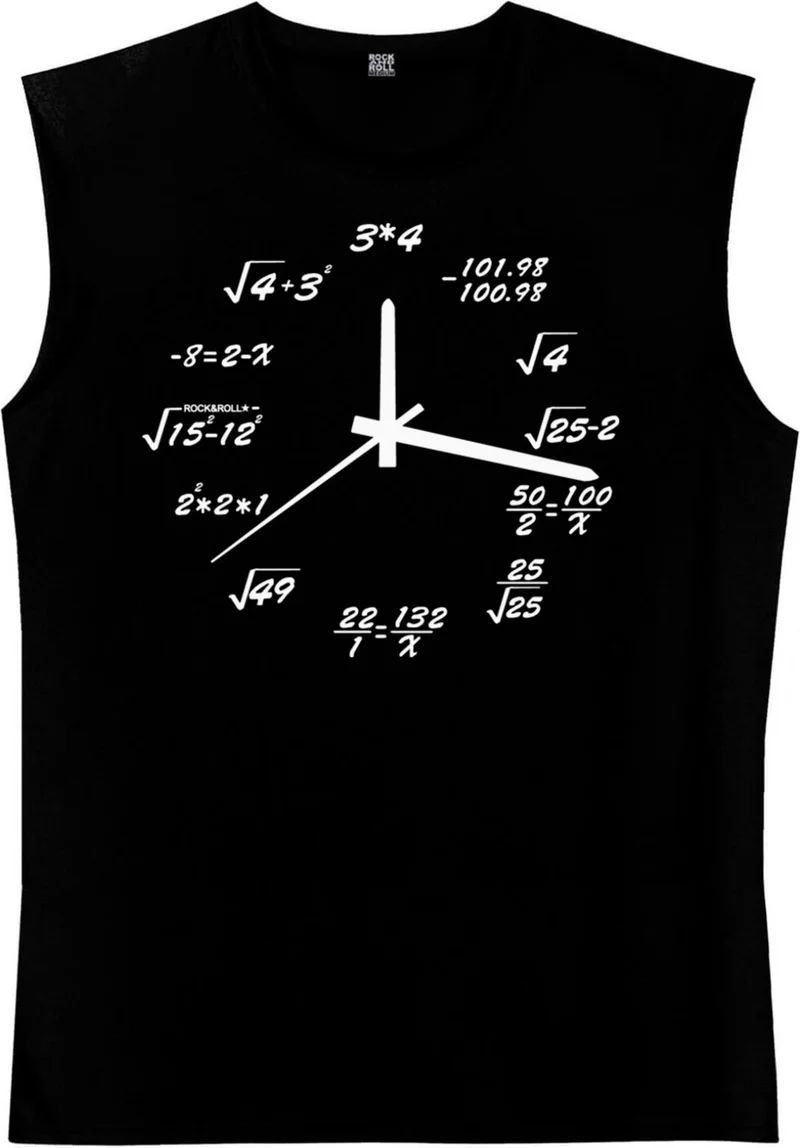 روك اند رول What Time Is It Black Cutout Wristwatch | Sleeveless Men's T-Shirt | Athlete