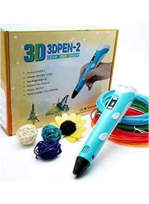 A 3D pen with a simple design to transform creative imagination drawings into a slim appearance