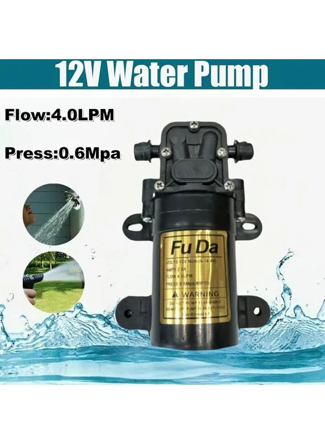 1pc 12V DC High Pressure Water Pump Self Priming Diaphragm Thermal Protection - Image 2
