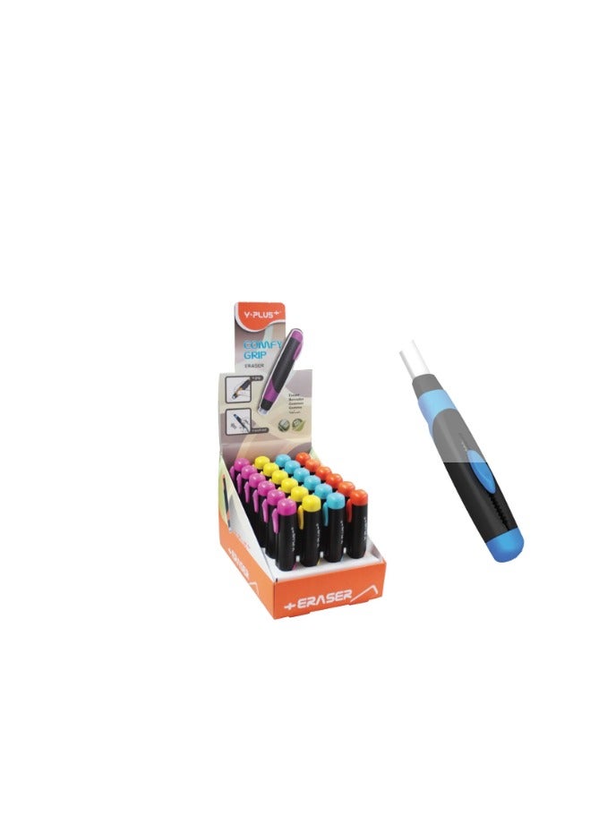 YPlus Y Plus Eraser PEN, rectangular, 24 piece, multi color - Image 1