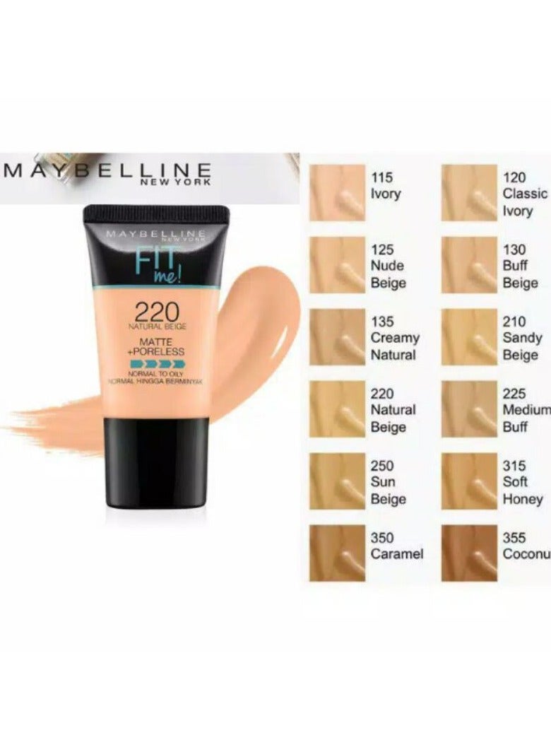 FIT Maybelline Fit Me Matte Foundation - 30ml - 115 Ivory - Image 2