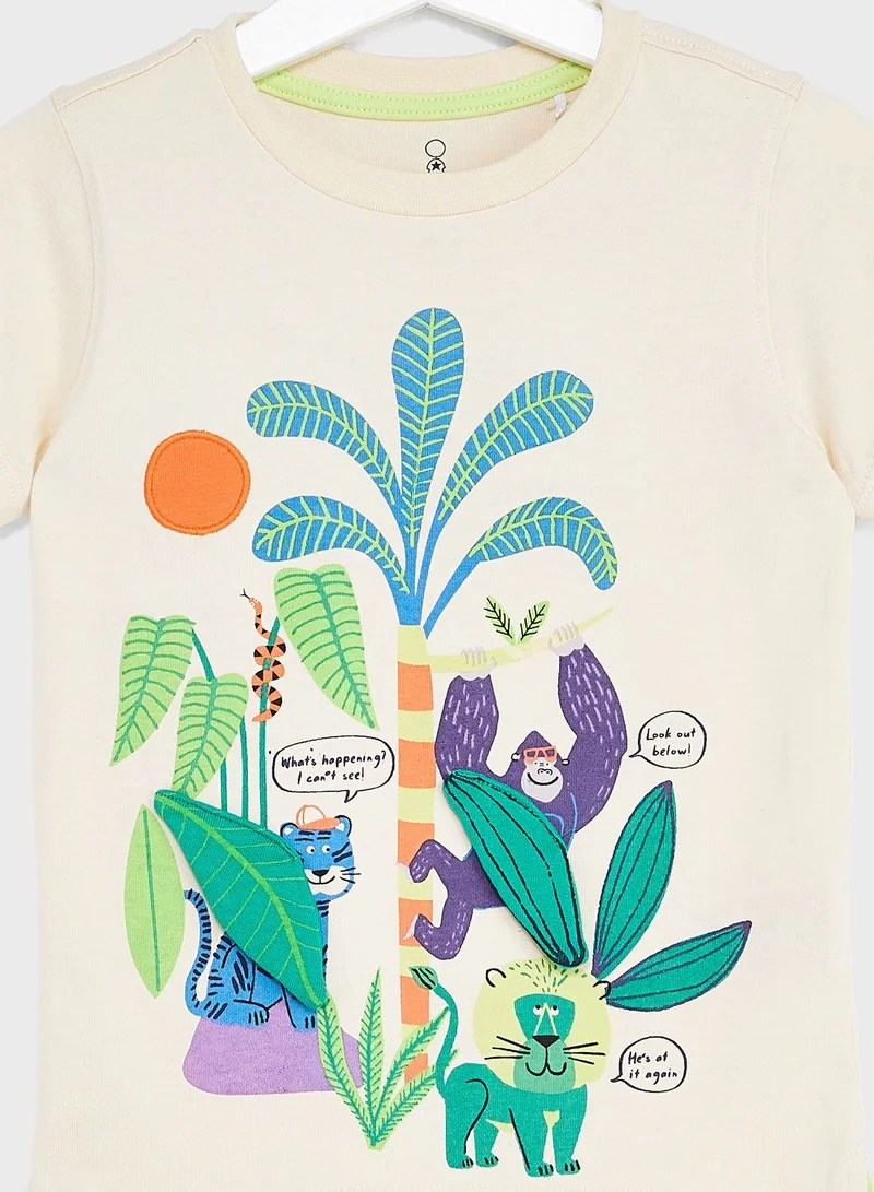 مذركير Kids Jungle Print T-Shirt