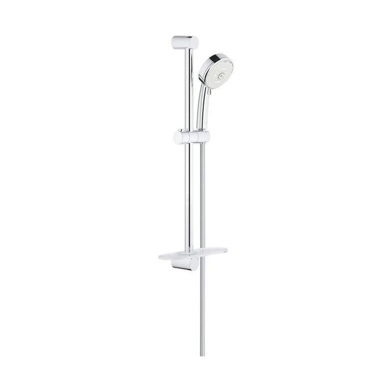 GROHE 27577002 Tempesta Cosmopolitan 100 4 Spray Shower Rail Set, Starlight Chrome - Image 1