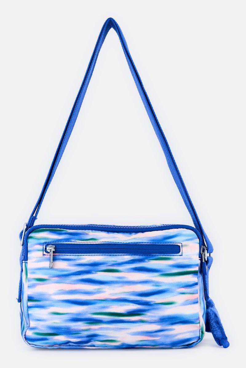 kipling Women Tie-Dye Cross Body Bag With Keyring, Multicolor - Image 2